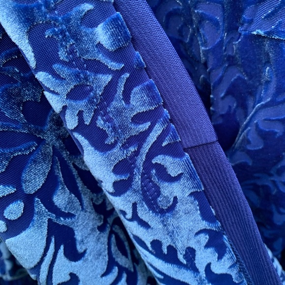 velvet blue dress NEW - Picture 5 of 11